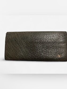 Valentino Garavani Leather Wallet - Dark Olive